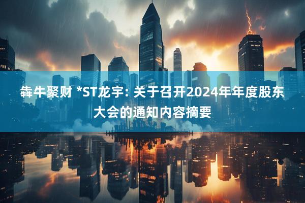 犇牛聚财 *ST龙宇: 关于召开2024年年度股东大会的通知内容摘要