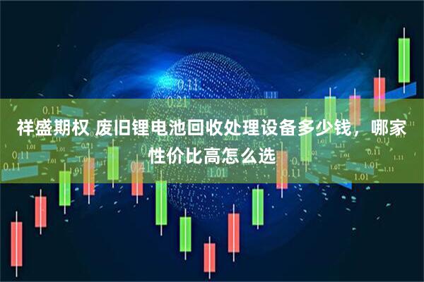 祥盛期权 废旧锂电池回收处理设备多少钱，哪家性价比高怎么选